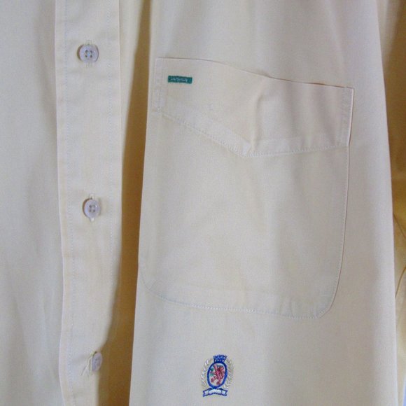 Tommy Hilfiger Mens Yellow Short Sleeve Dress Shirt Size M Pre-worn Grea… - Picture 6 of 6